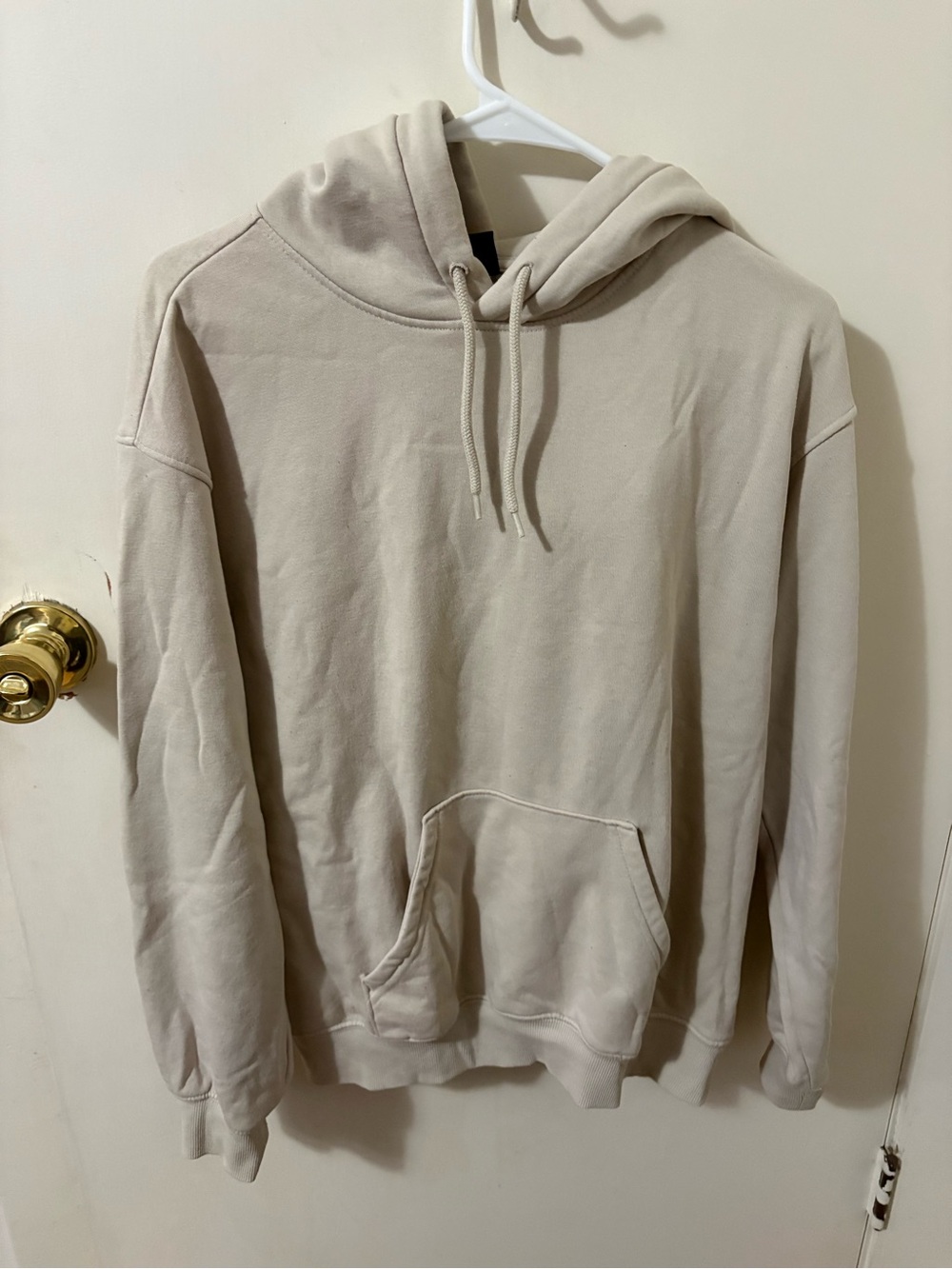 H&M Beige Hoodie Sweatshirt XS